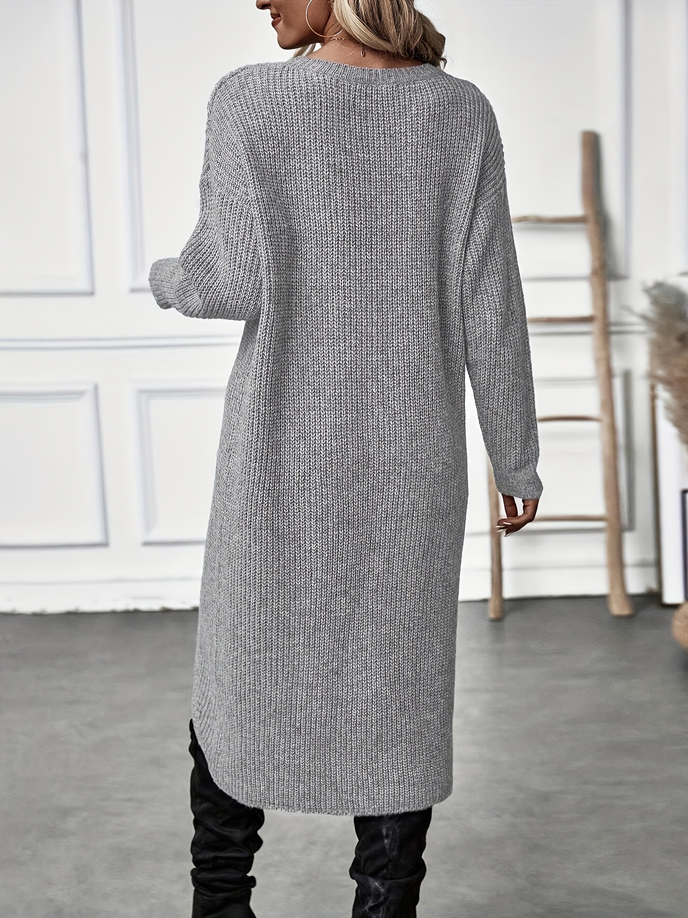 VERA | CROSS-OVER KNIT DRESS